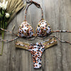 New New Arrival Nylon Triangle Bronzing Patchwork Bikini Lady Sexy Swimwear Swimsuit Export Bikini 8 Colors