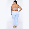 Jeans Large-Size Stretch Denim Skinny Pants