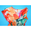 CM.YAYA Women Tie Dye Print Beach Sleeveless V-neck Sashes Sexy Party Club Playsuits Jumpsuit 2025 Summer One Piece Suit Rompers