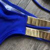 2023 New Arrival Nylon Triangle Bronzing Patchwork Bikini Lady Sexy Swimwear Swimsuit Export Bikini 8 Colors