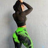American Cut-out Breathable Tight Long-Sleeve Women's Sexy Hoodie