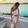 Party Split Maxi Irregular Split Dress Party Irregular Slit Dress