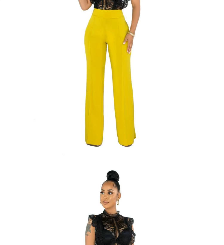 2022 Summer Women's Straight Leg Casual Women's Straight-Leg Pants