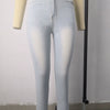 Jeans Large-Size Stretch Denim Skinny Pants