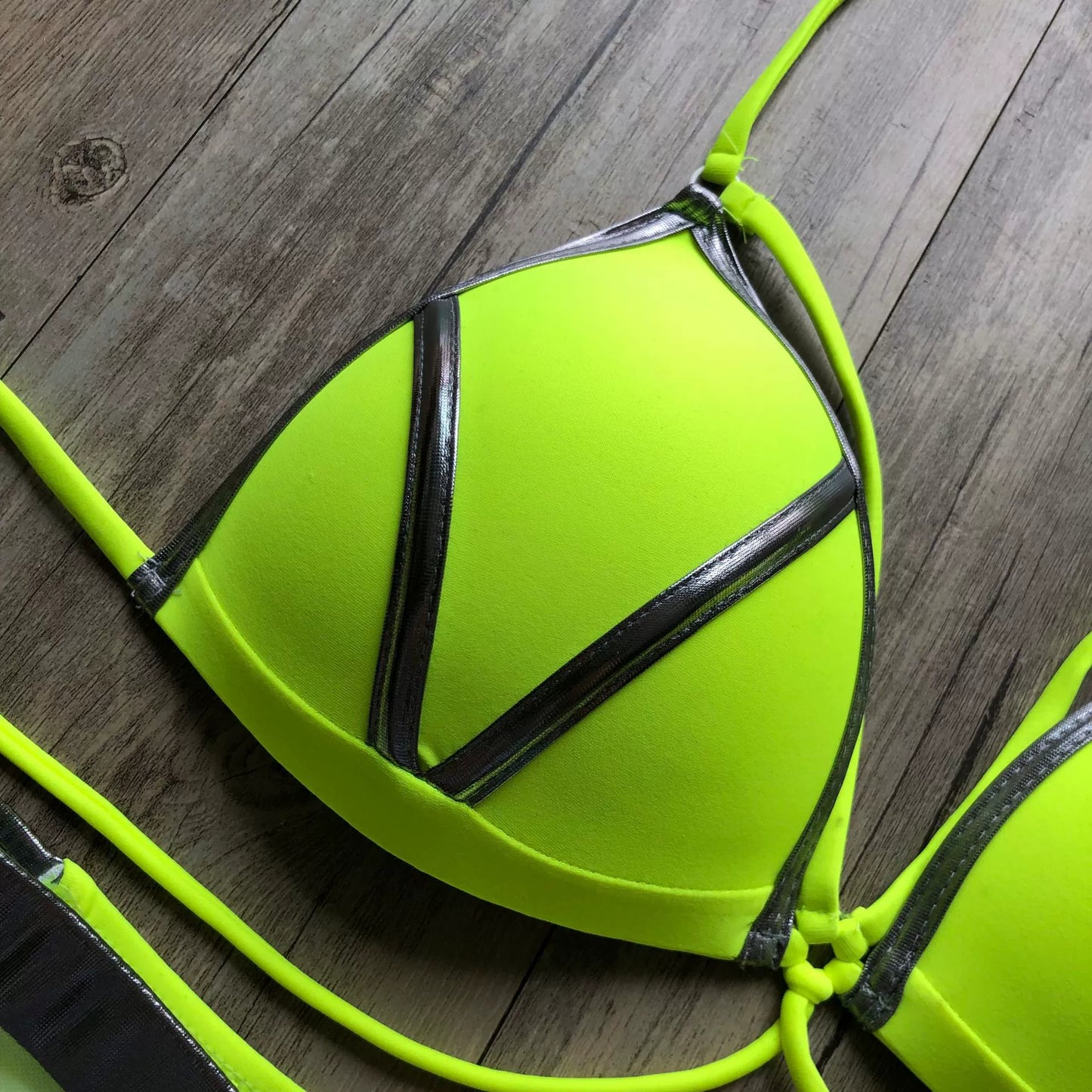 New New Arrival Nylon Triangle Bronzing Patchwork Bikini Lady Sexy Swimwear Swimsuit Export Bikini 8 Colors