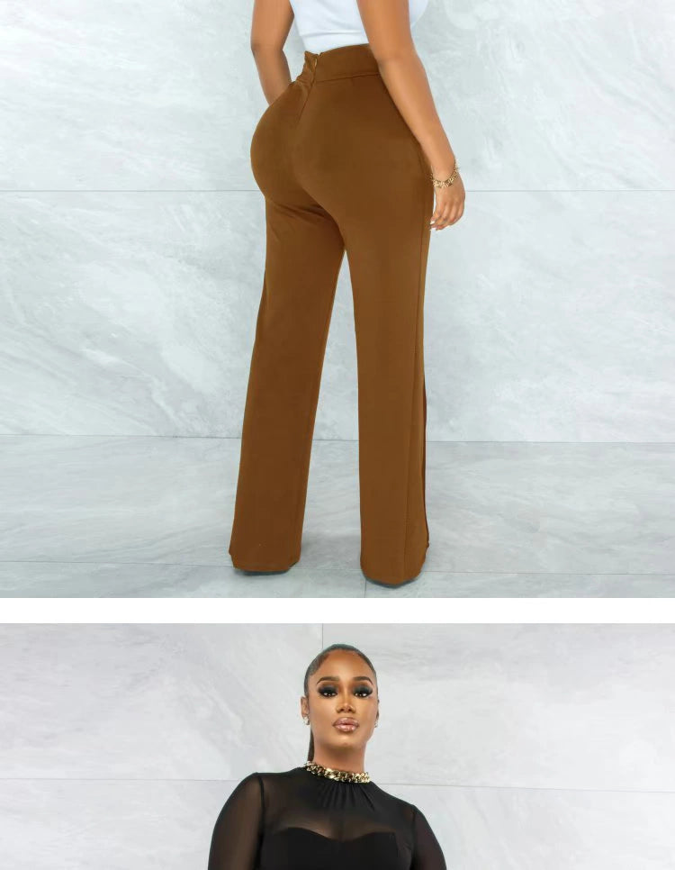 2022 Summer Women's Straight Leg Casual Women's Straight-Leg Pants