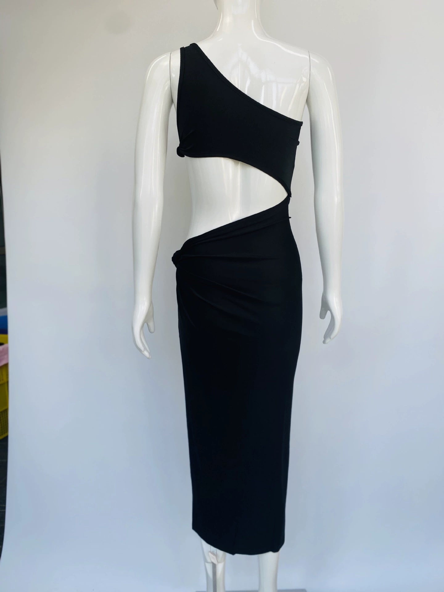 Women Backless Split Club Party Hollow Cut Out Birthday Dres