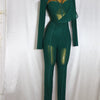 Women's Fashion Elegant Slim Fit Bodysuit Chest Wrap