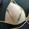 New New Arrival Nylon Triangle Bronzing Patchwork Bikini Lady Sexy Swimwear Swimsuit Export Bikini 8 Colors