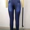 Jeans Large-Size Stretch Denim Skinny Pants