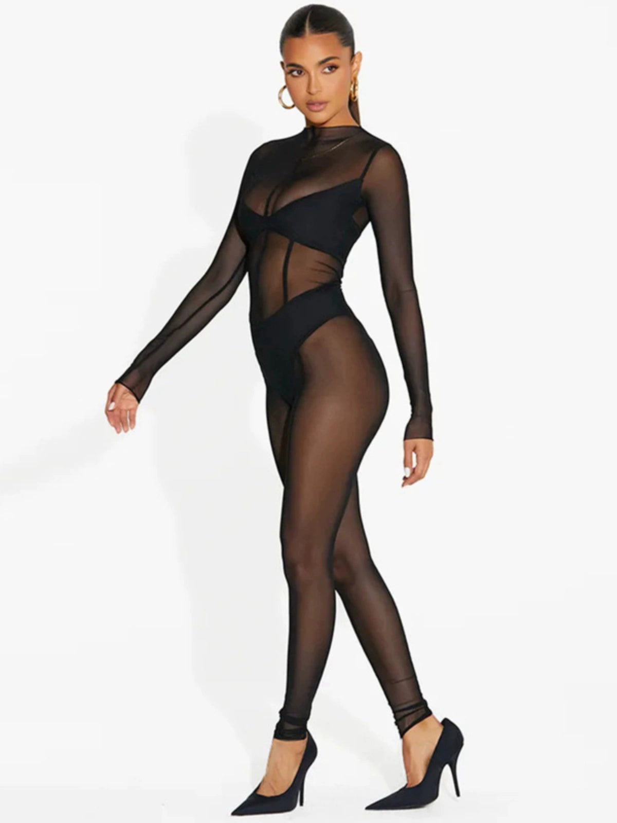 Jumpsuits2023 New Women's Trousers Sexy Elegant Evening Dress Elegant Slim Hollow-out Camisole Jumpsuit