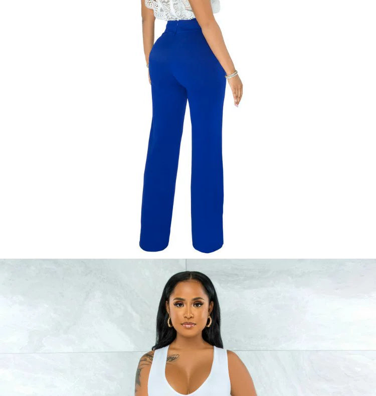 2022 Summer Women's Straight Leg Casual Women's Straight-Leg Pants