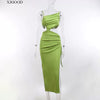 Party Split Maxi Irregular Split Dress Party Irregular Slit Dress