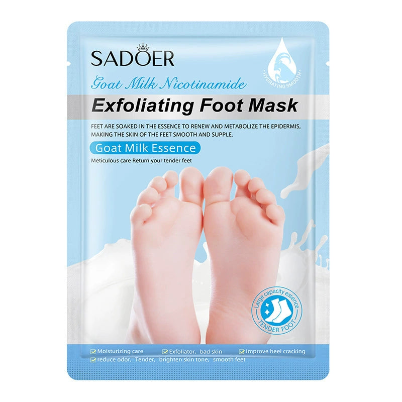 Goat Milk Foot Mask Peeling Feet Exfoliating Socks Crack Foot Mask