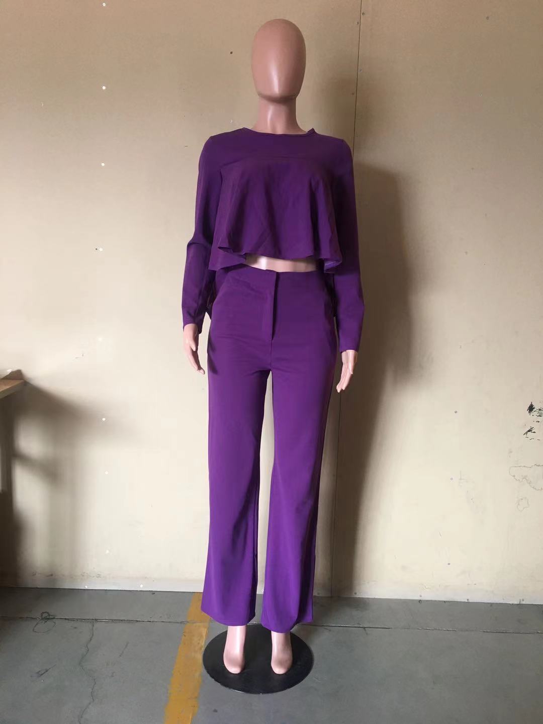 Two Piece Set Women Tracksuit Set Dashiki African Spring Summer Work Elegant Long Sleeve Top Pants Set Party Suit Matching Sets