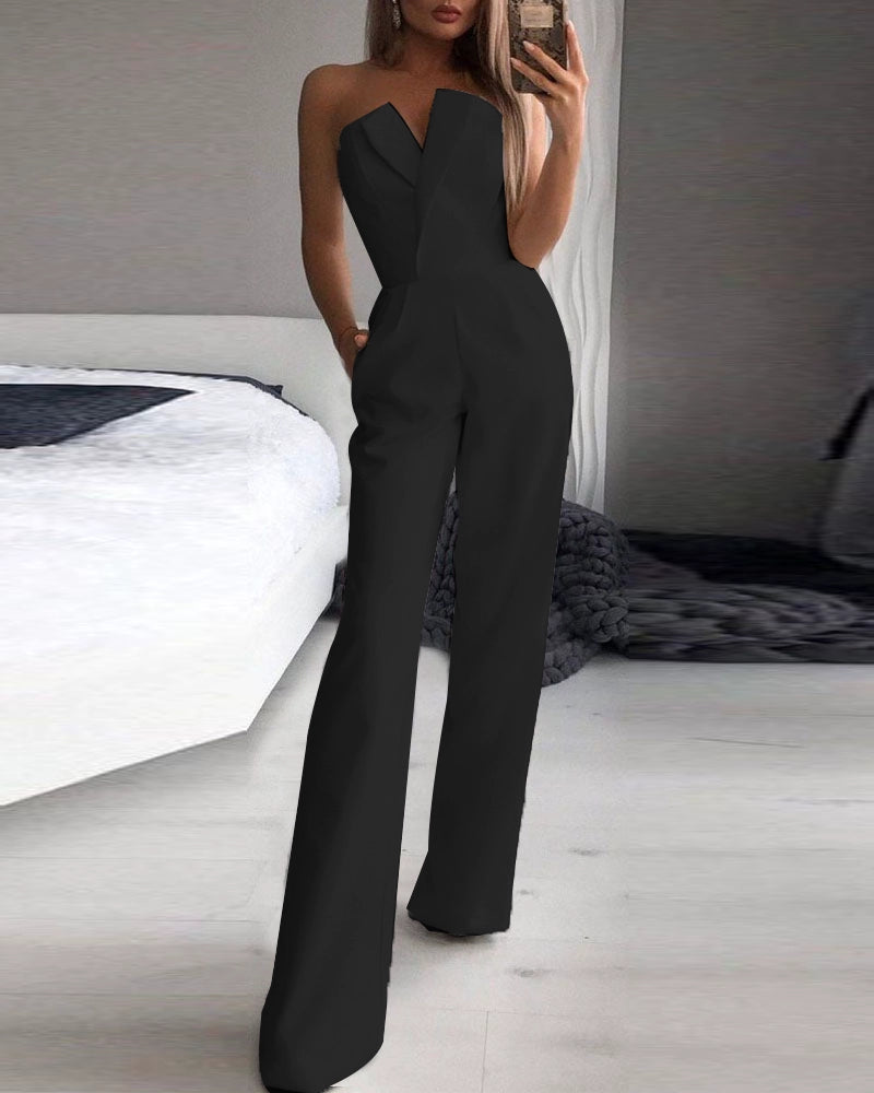 European and American Women's Clothing Slim Fit Bodysuit Tube Top