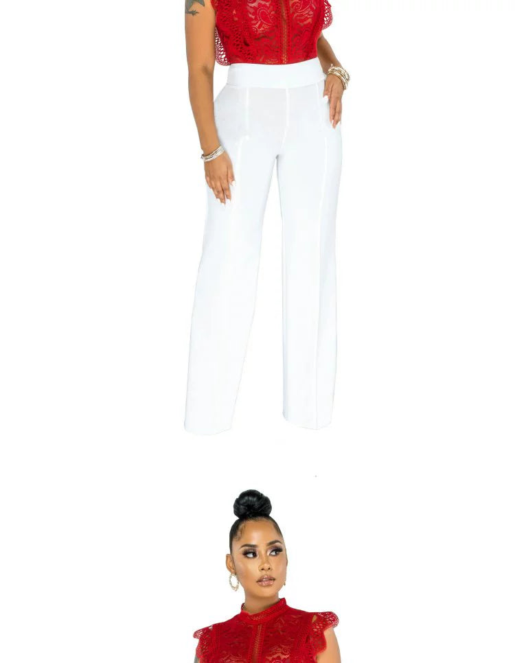 2022 Summer Women's Straight Leg Casual Women's Straight-Leg Pants