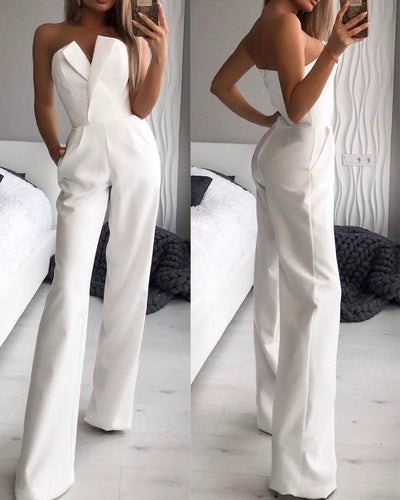European and American Women's Clothing Slim Fit Bodysuit Tube Top