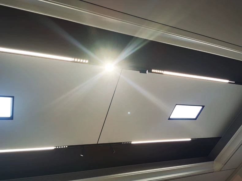 Honeycomb Large Board Integrated Ceiling Led Grille Lamp 3.5 Embedded 3.7 Floodlight Track Dedicated Headless Lamp