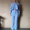 Two Piece Set Women Tracksuit Set Dashiki African Spring Summer Work Elegant Long Sleeve Top Pants Set Party Suit Matching Sets