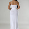 CM.YAYA Summer Women Sets Sleeveless Sexy Strap Crop Top and Tassel Long Skirt Sets Night Club Party Beach 2 Two Piece Sets