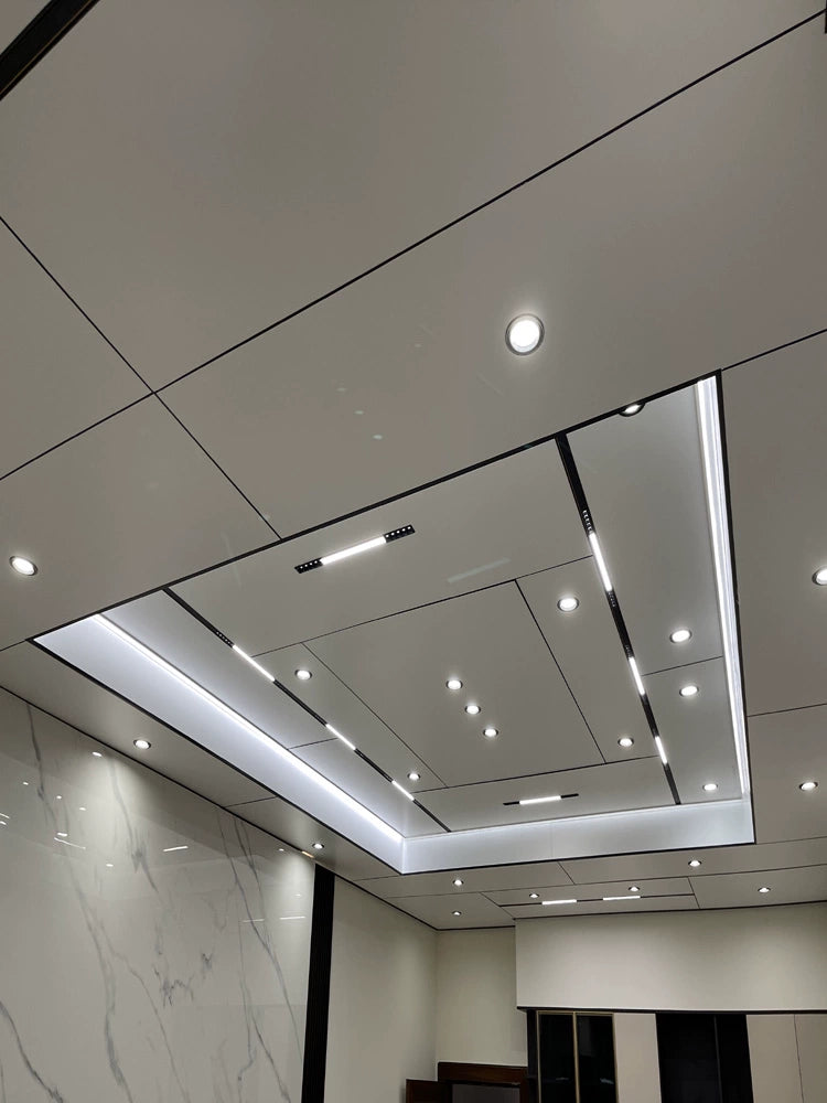Honeycomb Large Board Integrated Ceiling Led Grille Lamp 3.5 Embedded 3.7 Floodlight Track Dedicated Headless Lamp
