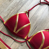 New New Arrival Nylon Triangle Bronzing Patchwork Bikini Lady Sexy Swimwear Swimsuit Export Bikini 8 Colors