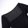 Transition Sexy Zone Black Sheer Mesh Sexy Temperament Split Long Dress Hot Spring Bikini Blouse Pure Desire Style