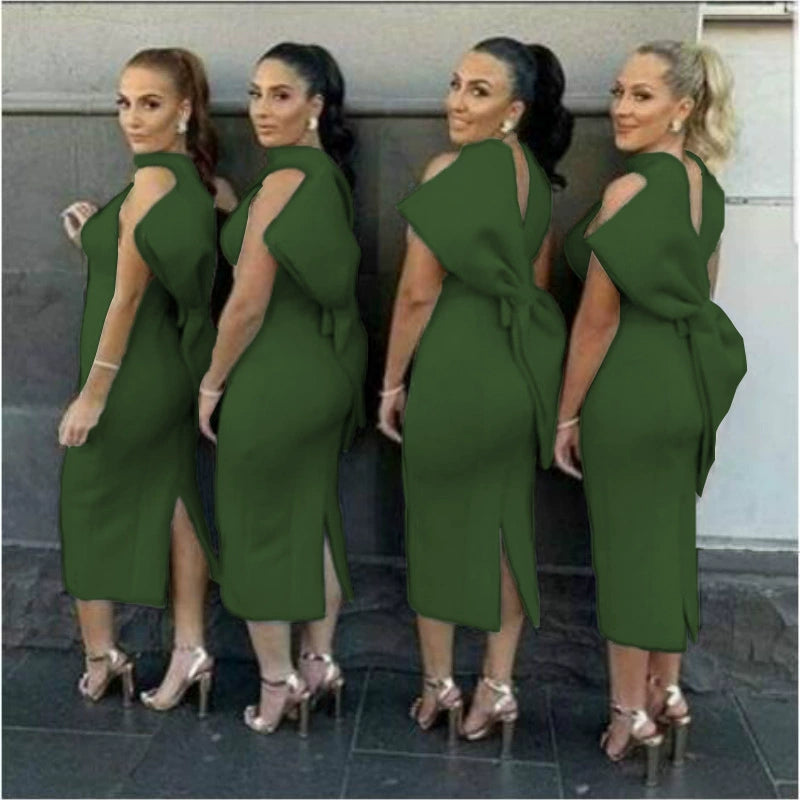 2021 African WOMEN'S Elegant Office OL Dress Female Clothes