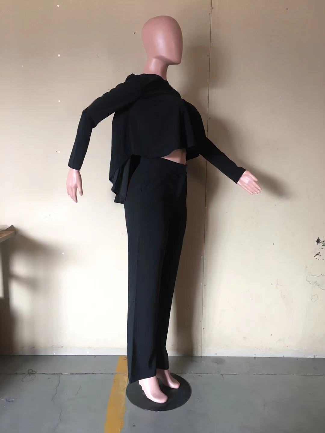 Two Piece Set Women Tracksuit Set Dashiki African Spring Summer Work Elegant Long Sleeve Top Pants Set Party Suit Matching Sets