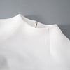 BKQU Elegant Solid Backless Mini Dress Women High Waist Fashion Long Sleeve Slim A-line Dresses 2024 Autumn Party Evening Dress