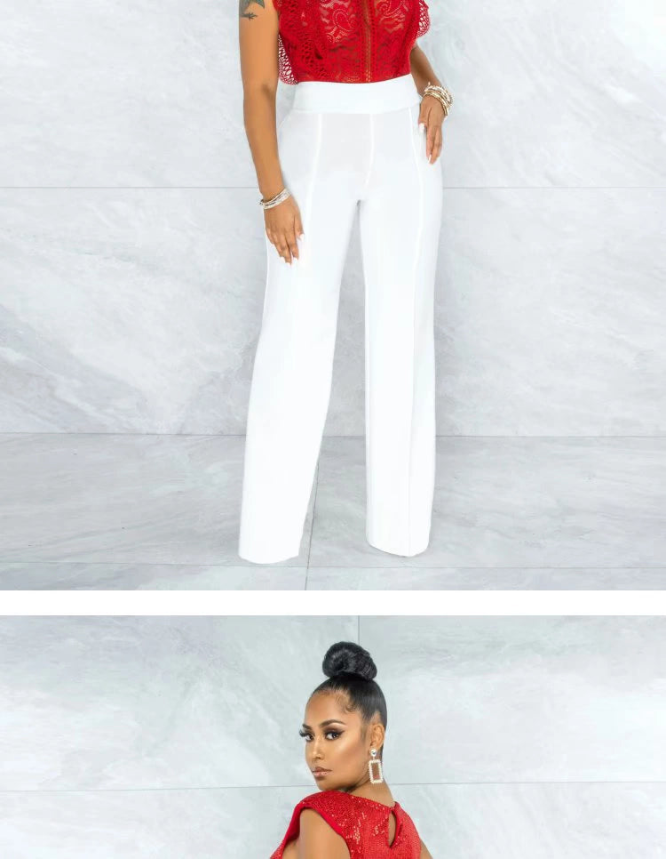 2022 Summer Women's Straight Leg Casual Women's Straight-Leg Pants