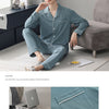 Autumn Pajamas Sets Men Long Sleeve Modal Cotton Thin Teenage Boys' Large Size Spring Outwear Home Cloth Suit Sleepwear Male