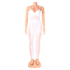 European and American Women's Clothing See-through Sexy Suspender Mesh Jumpsuit