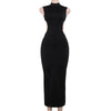 Instunning European and American Metal Butterfly Hollow-out Backless Dress Women Gyaru Style Slimming Split Long Skirt