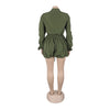 CM.YAYA Vintge Women's Blouse Style Ruched Up Long Sleeve Romper Playsuit 2025 Summer Streetwear Basic Overall Outfits Jumpsuits