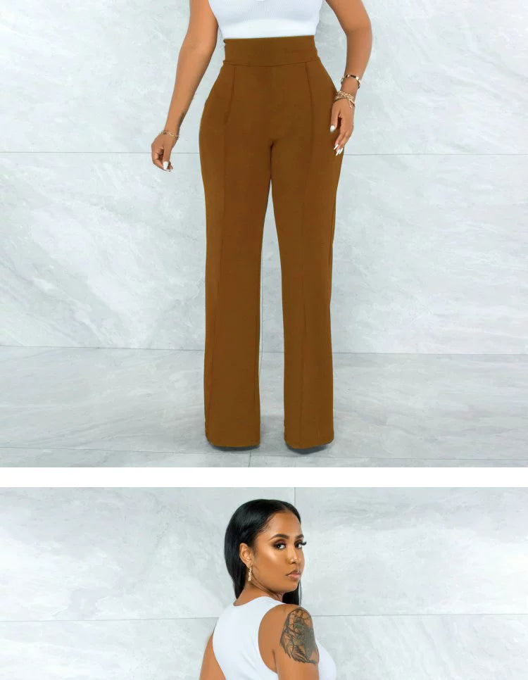 2022 Summer Women's Straight Leg Casual Women's Straight-Leg Pants