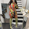 Women's Casual Blazer Printed Top Jacket European And American Hot-Selling Street Trend Blazers Fashionable Women's Jacket