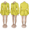 CM.YAYA Vintge Women's Blouse Style Ruched Up Long Sleeve Romper Playsuit 2025 Summer Streetwear Basic Overall Outfits Jumpsuits