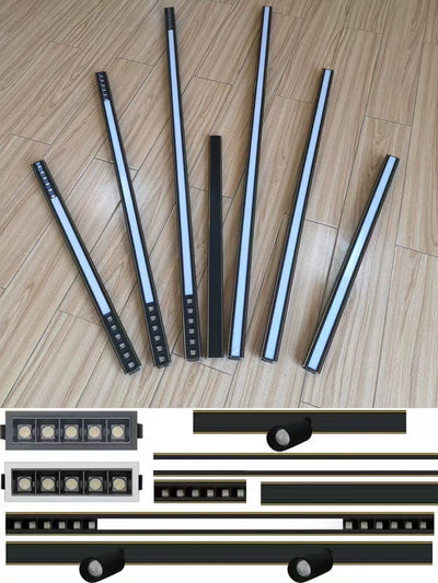 Honeycomb Large Board Integrated Ceiling Led Grille Lamp 3.5 Embedded 3.7 Floodlight Track Dedicated Headless Lamp