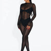 Jumpsuits2023 New Women's Trousers Sexy Elegant Evening Dress Elegant Slim Hollow-out Camisole Jumpsuit