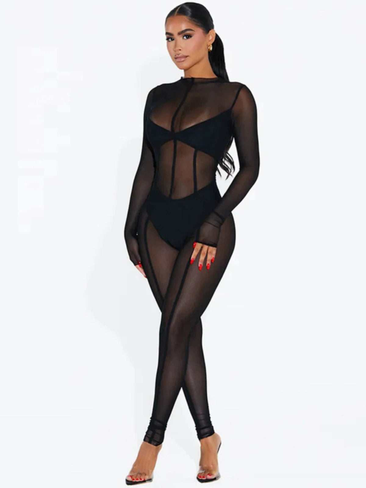 Jumpsuits2023 New Women's Trousers Sexy Elegant Evening Dress Elegant Slim Hollow-out Camisole Jumpsuit