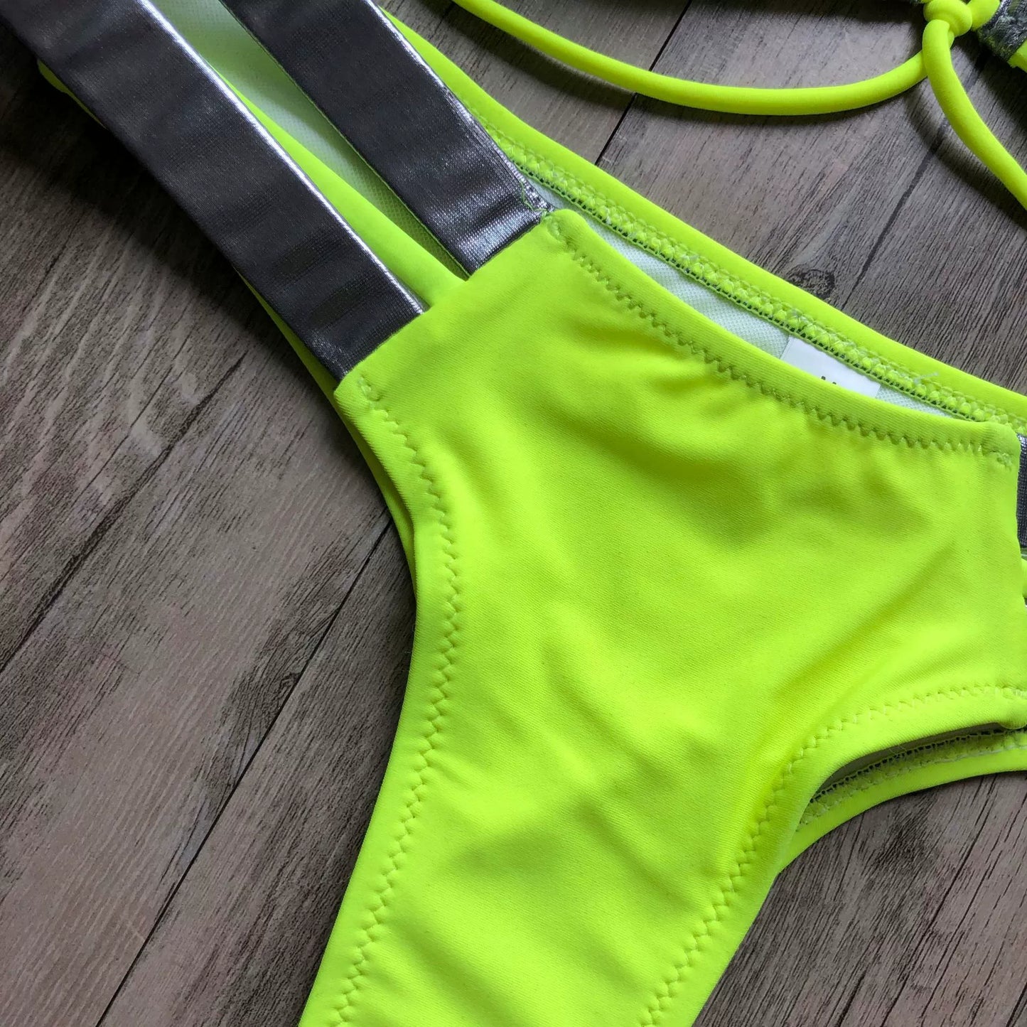 New New Arrival Nylon Triangle Bronzing Patchwork Bikini Lady Sexy Swimwear Swimsuit Export Bikini 8 Colors