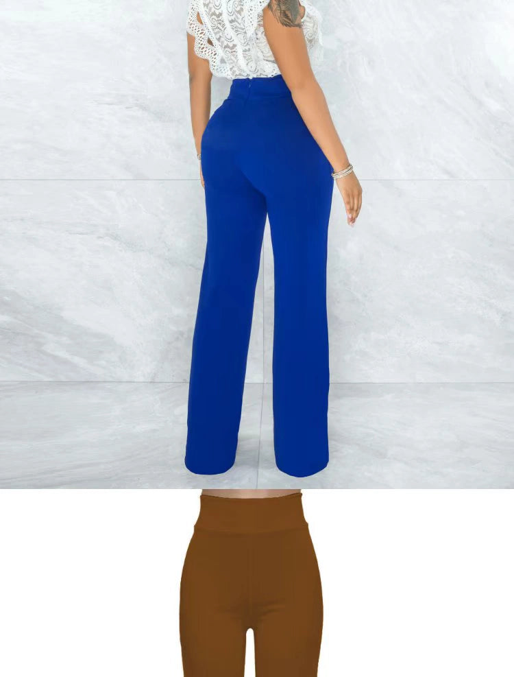 2022 Summer Women's Straight Leg Casual Women's Straight-Leg Pants