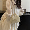 2024 Newest Handmade Pearl Knitting Evening Handbag Luxury Women's Snall Crossbody Bag High-end Hand-Woven Elegant Clutch Purses