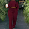 Two Piece Set Women Tracksuit Set Dashiki African Spring Summer Work Elegant Long Sleeve Top Pants Set Party Suit Matching Sets