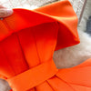Women Vintage Two Pieces Skirt Sets Women Long Sleeve Sexy Slash Neck Bandage Ruffle Blouse Top and High Waist  Hip Wrap Skirt