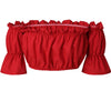 crop tops women 2019 summer lantern sleeve sexy strapless beach tops  red black white ruched crop top tank top croptop