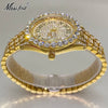 MISSFOX Pink Women Watches Luxury Small Face Elegant Quartz Watch For Ladies Icy Look Party Jewelry Mini Babe So Cute Arm Clock
