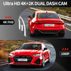 9'' Imagebon A8Pro ADAS Wireless Carplay & Android Auto Dash Cam 4K Rearview Camera 24h Park Monitor GPS Navigation Car DVR